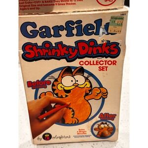 Vintage 1978 Garfield Shrinky Dinks Collector Set Colorforms Sealed 1661